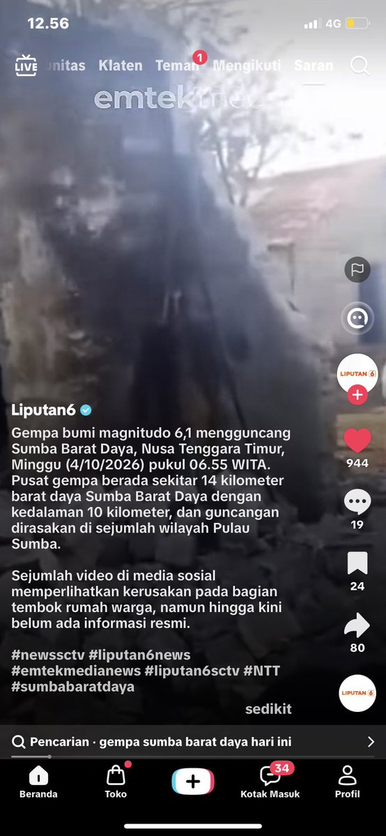 jenostalker's tweet photo. pagi tadi gempa 6,1 magnitudo mengguncang Sumba Barat Daya, NUSA TENGGARA TIMUR GUYS. PLEASE STAY SAFE YA KALIAN SEMUA😭😭

#PRAYFORLAMPUNG
#PRAYFORSULAWESI
#PRAYFORKALIMANTAN
#PRAYFORSUMATERA
#PRAYFORACEH
#PRAYFORNTT
#PRAYFORNTB
#PRAYFORPAPUA
#PRAYFORINDONESIA
 #AllEyesOnIndonesia