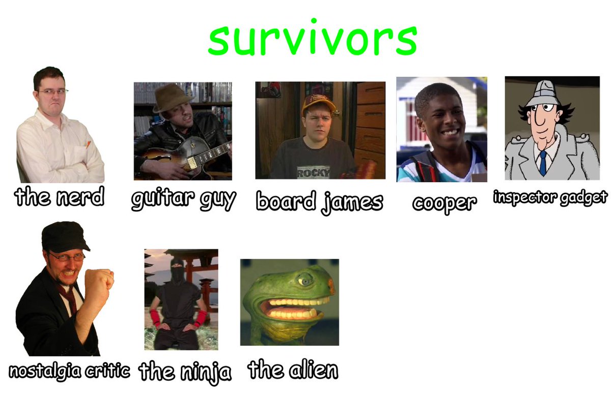 MAKEYOUGOWEEWEE's tweet photo. here's my avgn/cinemassacre asym idea
and no, i did not want someone to make a roblox asym game about it
I made this shit for fun
#avgn #cinemassacre #avgntwt #cinemassacretwt https://t.co/u0rR9j90VH