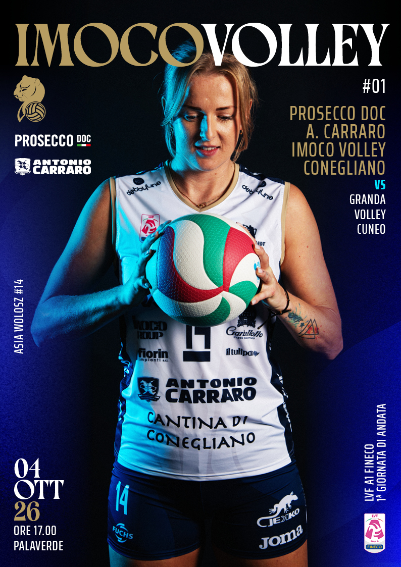 ImocoVolley's tweet photo. 📖 MATCH PROGRAM #01 🐆

Asia Wołosz in copertina per il ritorno al Palaverde! 💛💙

🆚 Granda Volley Cuneo
🕔 Oggi, ore 17:00
Sfoglia il primo numero 👇
https://t.co/oTpVeDWU6e

#PantereDoc https://t.co/wYLonxNXpx