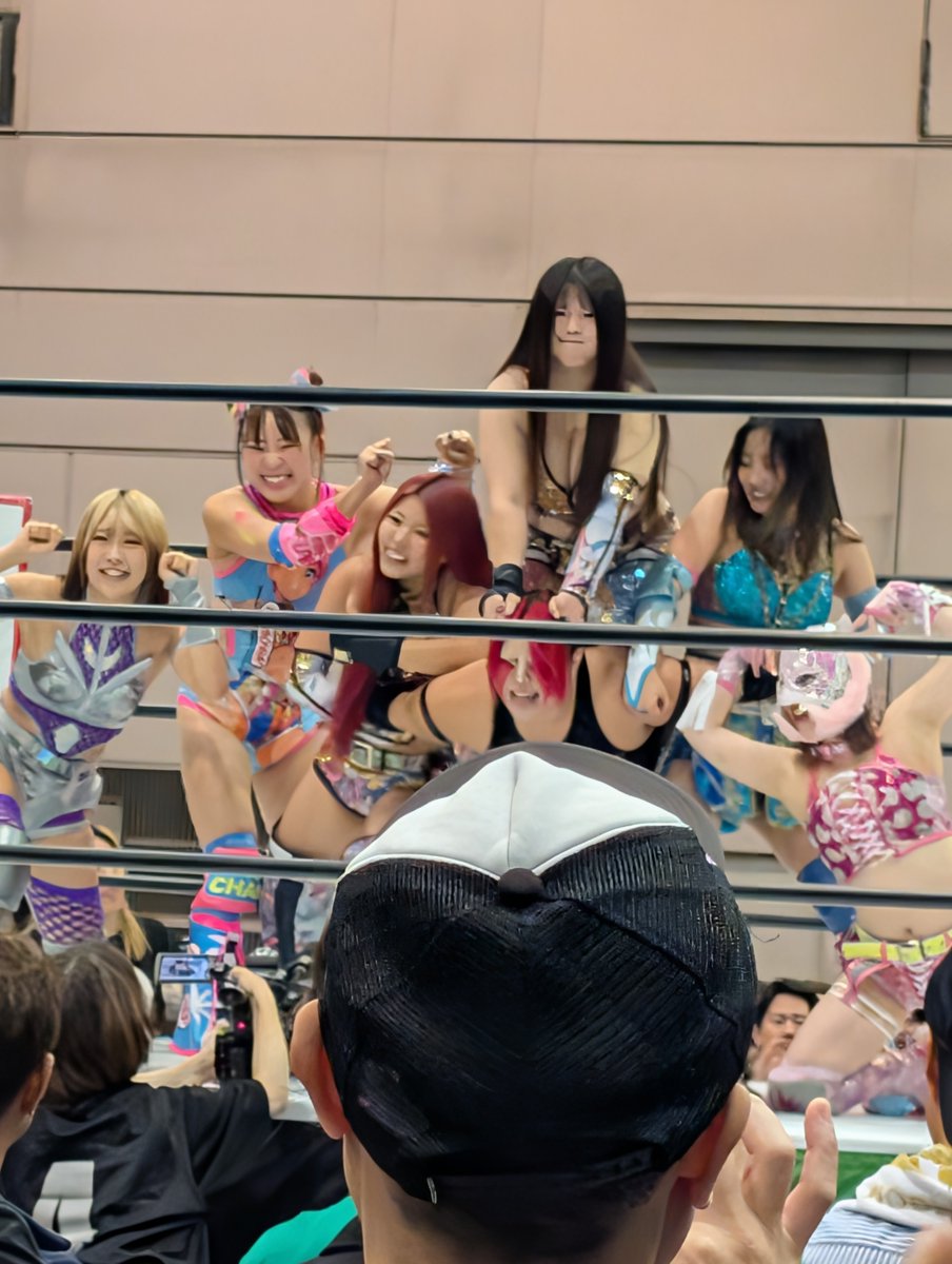 rokiko818's tweet photo. 今日はツインメッセ静岡にSTARDOM観戦に行ってきたよ。初めてフワちゃんの試合見たよ。

♯STARDOM https://t.co/cI3AVjghAP