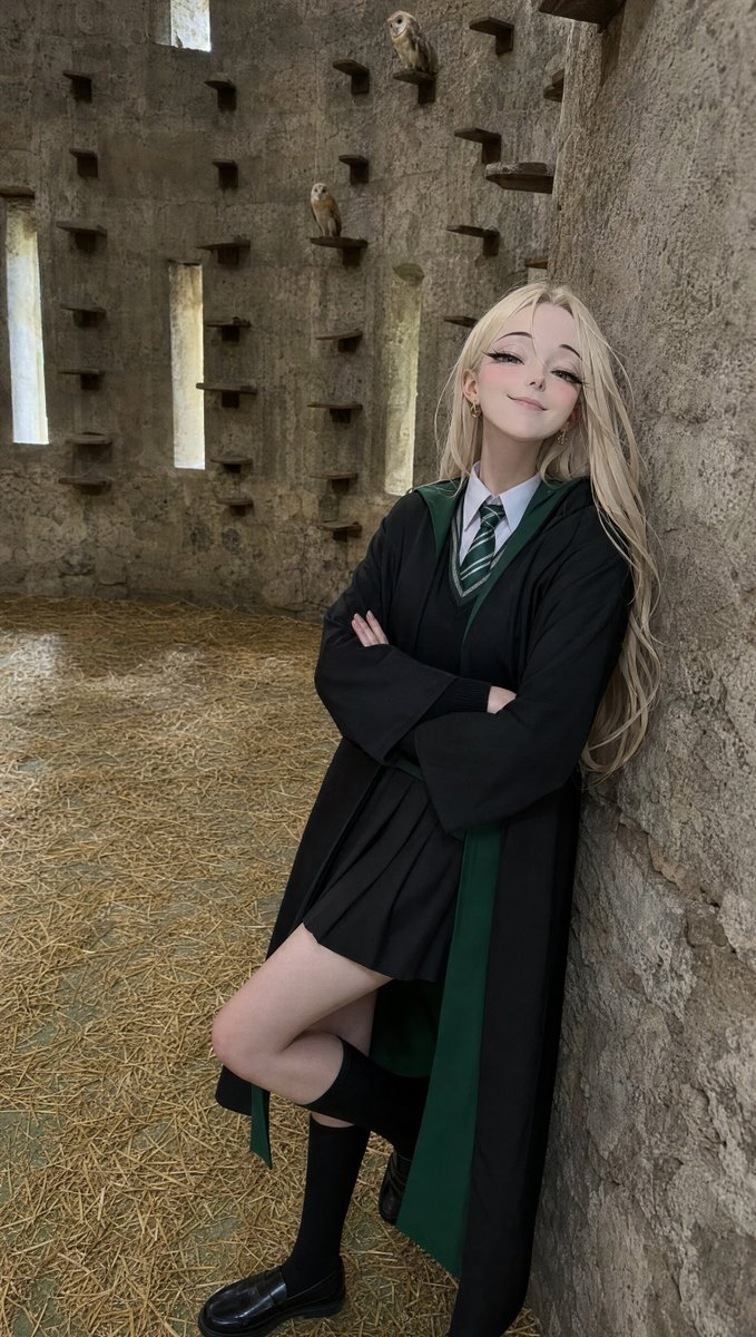 malfoidai's tweet photo. The owls have the only room in this castle with the roof missing and nobody calls it a mistake. Straw on the floor, slits instead of windows, and they still look better housed than half the people I know. I stood there until one of them decided I was furniture. Rude, but fair. https://t.co/zB6BevsyRJ