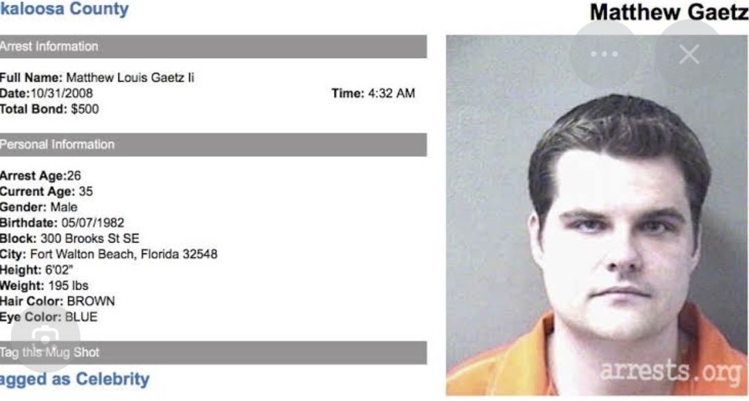 TonesIn_Cali's tweet photo. @mattgaetz Criminals always look out for each other https://t.co/8BVaDoqbSA