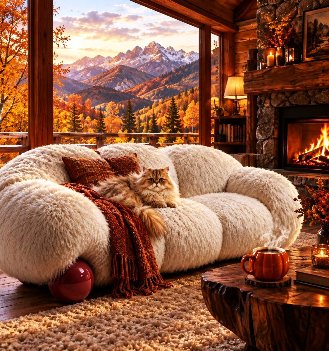 DigitalArtKyiv's tweet photo. Imagine: an autumn Sunday, a cup of hot, aromatic coffee, and a vast autumn landscape. This isn't a dream—it's a happy, peaceful autumn Sunday. #AutumnRomance #ArtOfLiving #WarmEvenings #BeautyAround #MomentsOfHappiness https://t.co/w2CKx86zfB