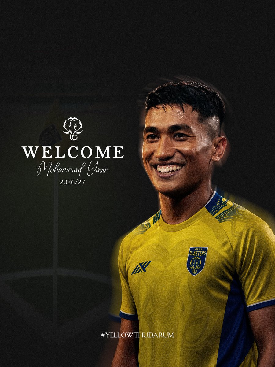 KeralaBlasters's tweet photo. That left foot, That creativity, That Yasir 💛

Mohammed Yasir is a Blaster!

Welcome to Kerala!

#KBFC #KeralaBlasters #YennumYellow #YellowThudarum https://t.co/nk17mGo765
