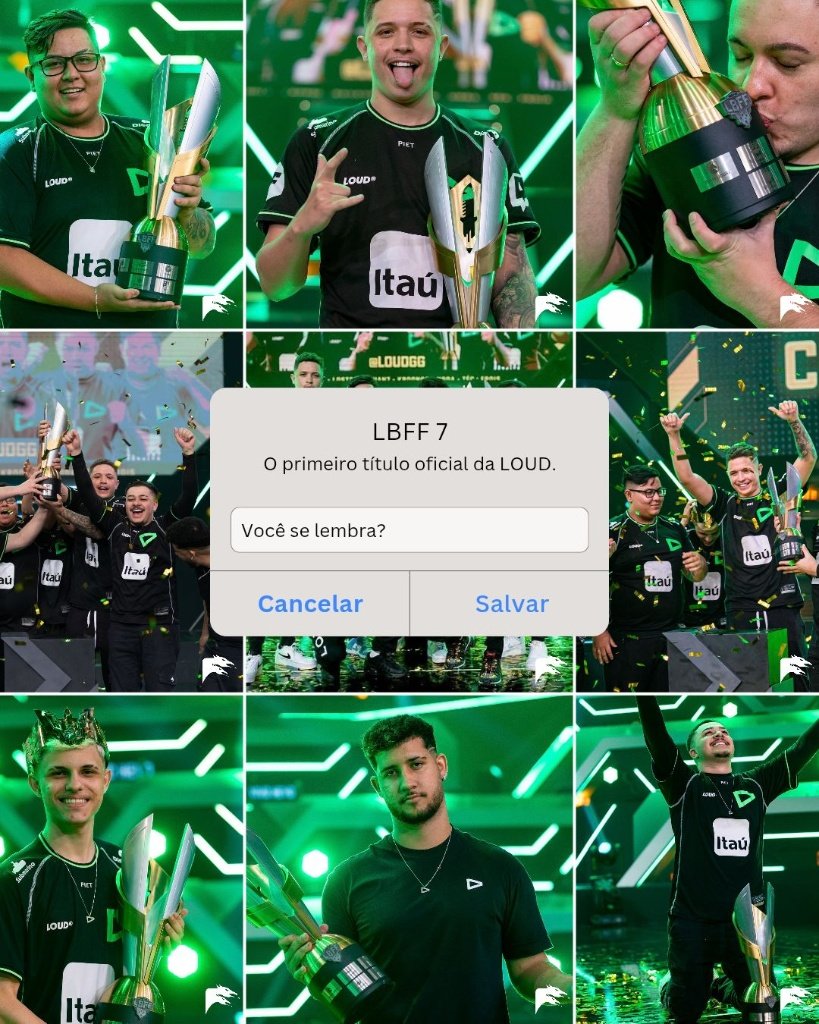 LoudComments's tweet photo. Você se lembra?🏆

O primeiro título nacional oficial da LOUD! 
A LBFF 7 veio para provar que a gente não domina só a torcida, domina a tabela e o mapa inteiro.

Essa taça tirou um peso das costas e mostrou que a era verde tinha chegado pra ficar. 

Solta o '💚' quem viveu esse dia com o coração na boca! 
#goLOUD