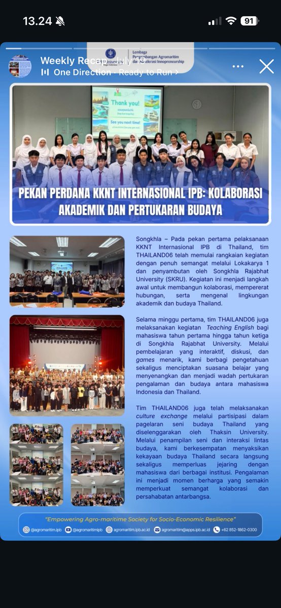 SAASH1MI's tweet photo. mengenalkan budaya Indonesia di Thailand kk😆☝🏻 https://t.co/fcqndy0Gw1