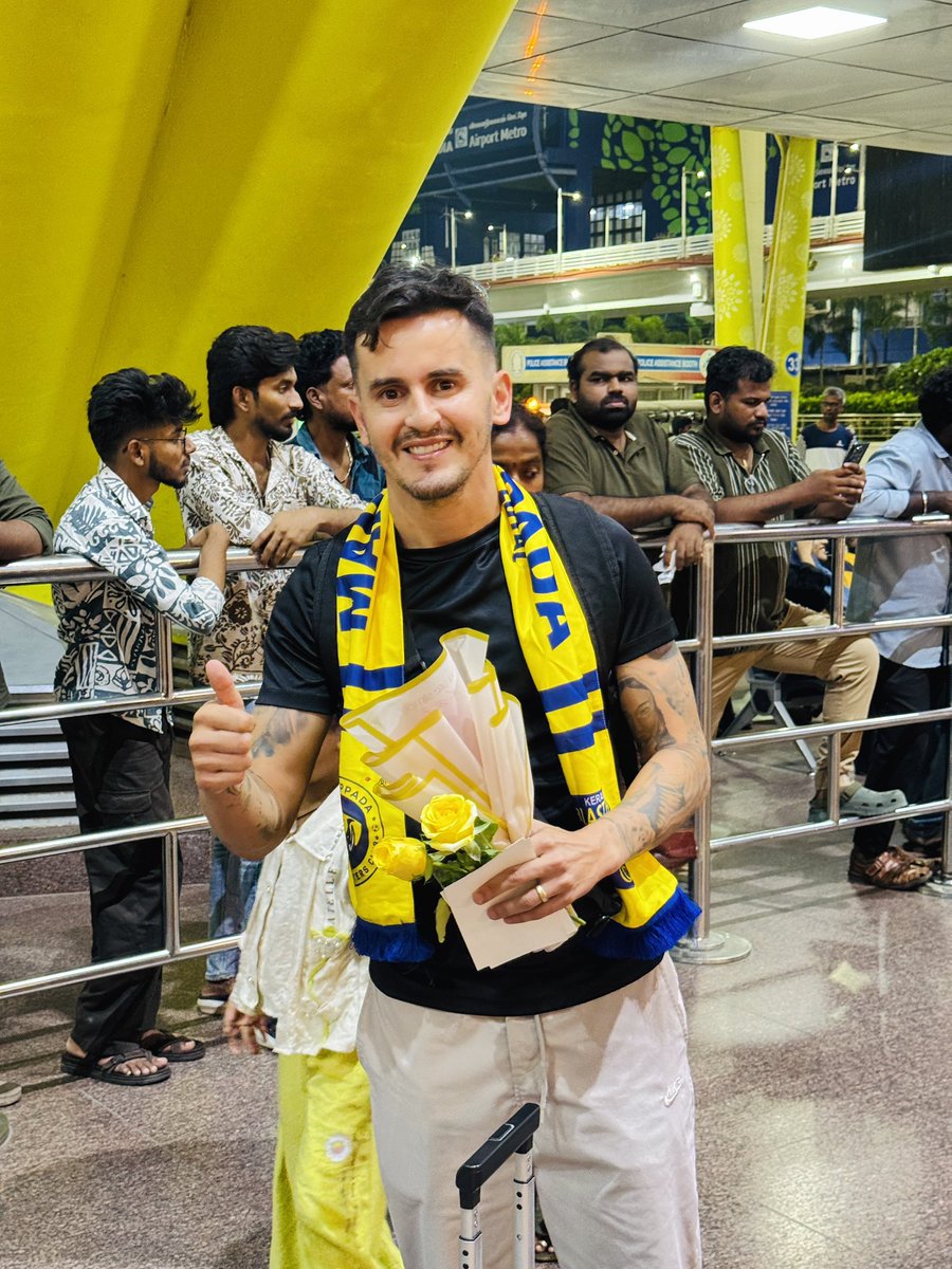 blastersbase's tweet photo. Welcome back, Captain! 💛

#KeralaBlasters #KBFC #AdrianLuna #BlastersBase https://t.co/5CjUYB7cXR