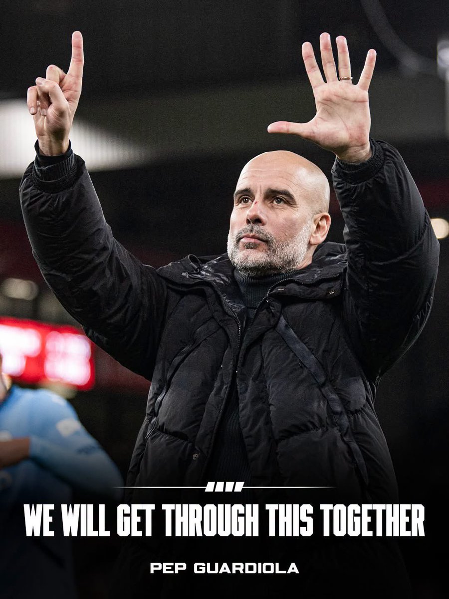 Voicefc1's tweet photo. Pep coming back to Etihad in our next home game is going to boil so much pains in the heart of rival fans😭

People spent yrs saying he run away immediately he found out that City was going to be found guilty.

Instead he’s reportedly coming back b/c he wants to “be with his fam” https://t.co/MnMlL7zwG7