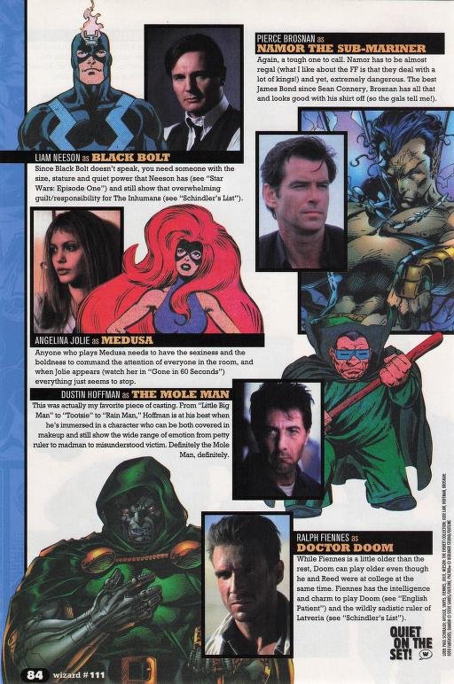 Comicbookhis's tweet photo. Jeph Loeb #Cast the #FantasticFour in the year 2000

Wizard Magazine. https://t.co/2iVLidUHKs