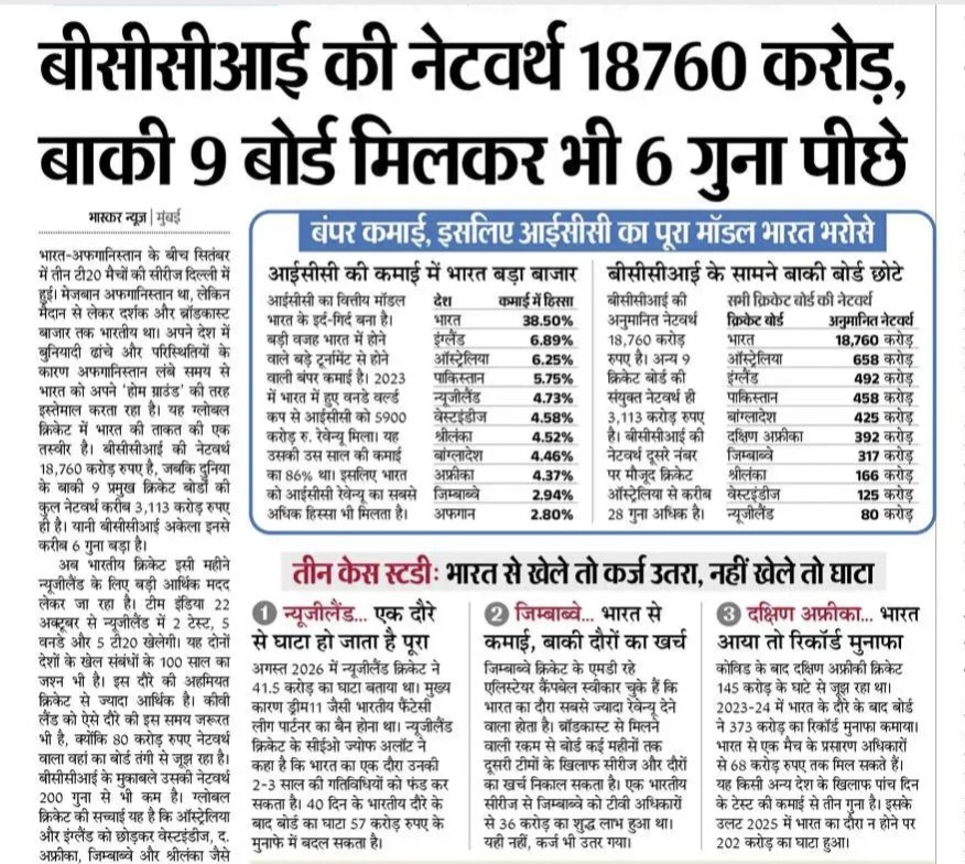 Betal_25's tweet photo. BCCI @BCCI @OfficialBCCI  का networth बाकी board से काफी ज्यादा है लेकिन India के stadium में बारिश के पानी को सोखने के लिए आज भी Pakistan की तरह Fan का use किया जाता है, stadium में corruption इतना है कि 20rs की water bottel भी 100rs में मिलती है पता नहीं इतना पैसा जाता कहां है https://t.co/oAzmebD8sO