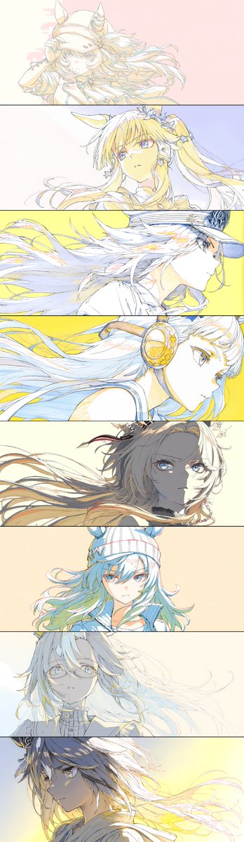 NightVena's tweet photo. 本日凱旋門賞ということで
今までに作ったステゴ組のイラストまとめ https://t.co/CLQi8qT5Tu