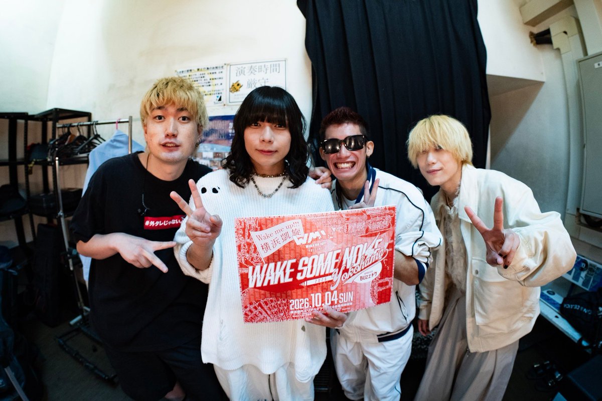 WMUofficial's tweet photo. 📷 PHOTO 📷

🗓️2026.10.04(日)
📍横浜関内エリアライブハウス"6"会場
(ReNY beta / BAYSIS / JET ACTION / 濱書房 / B.B.STREET / Music Bar Journey)

⚓️
Wake me up!!! presents
WAKE SOME NOISE. 2026 YOKOHAMA
supported by BUZZチケ
⚓️

【BAYSIS】
灰かぶり
@cinder__jp 

ご出演ありがとうございました！

📸 @pho_shi