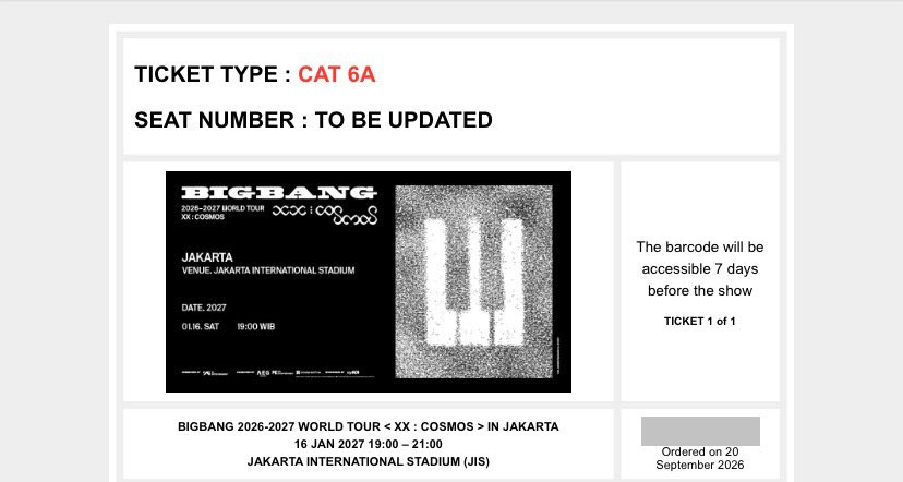 AiNotherdays's tweet photo. Mau apresiasi ke gacor-an jaswarku saat bigbang kemarin. 10.02 berhasil secure seat paling susah, mana di gensale pula 🥹
Adminya baik dan Fee-nya sgt wajar dan manusiawi juga 💕THANKS A LOT TIM @mintakatak https://t.co/XYP3aMefrm