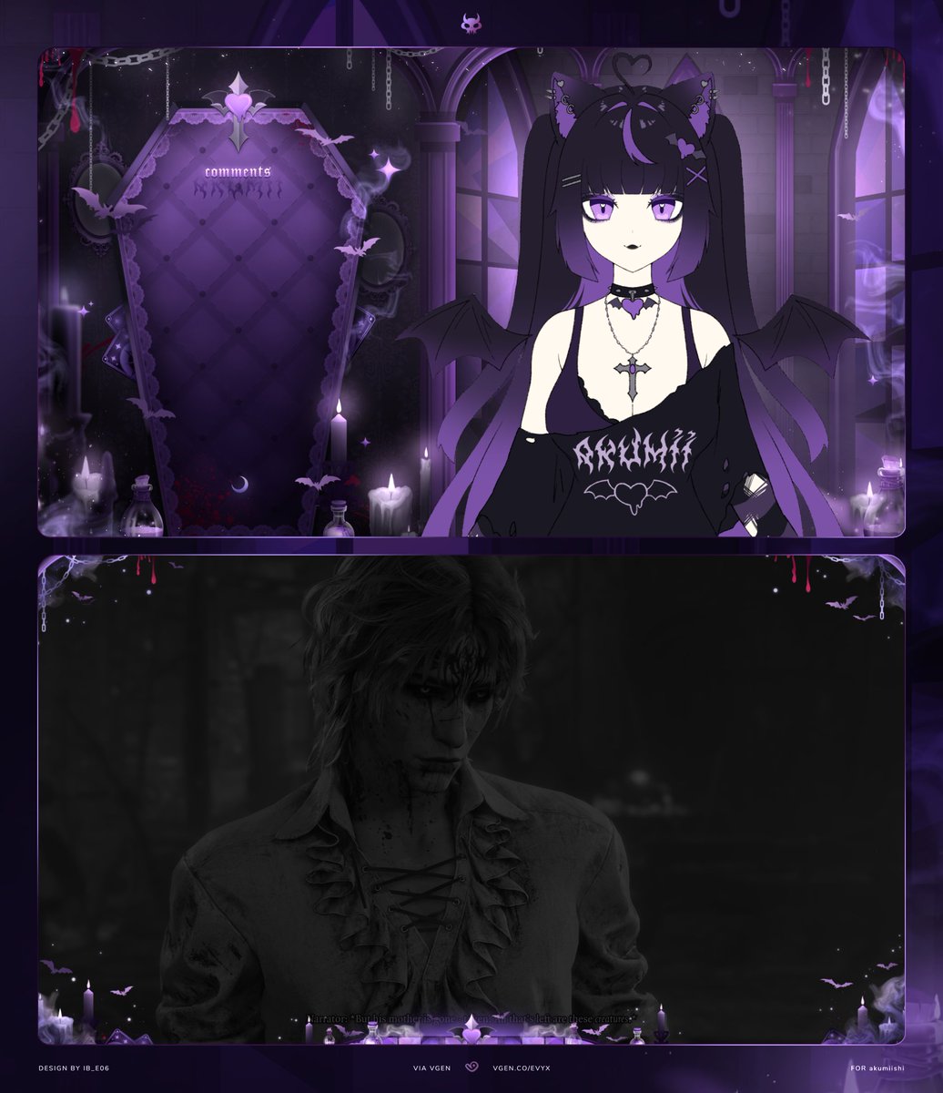 Ib_e06's tweet photo. 【 ChaMing Duo × Surprise】                

🦇🔮For #asphixnya  — #VgenComm 
Another purple to the collection :3 https://t.co/WSIgCWOsfv