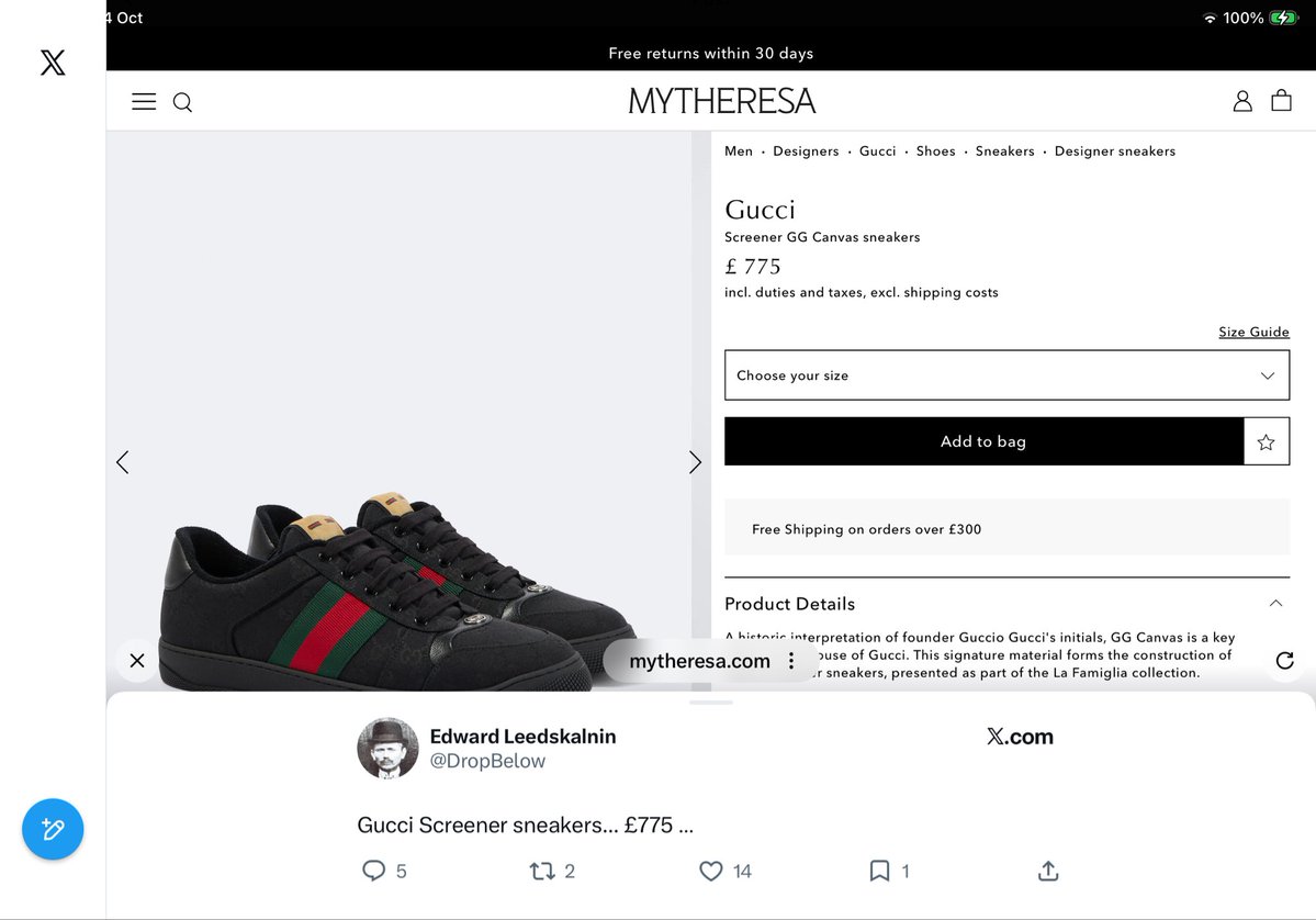 nw_nicholas's tweet photo. £1,290 jacket. £775 shoes. Please send money. https://t.co/6LTYjg8xKO