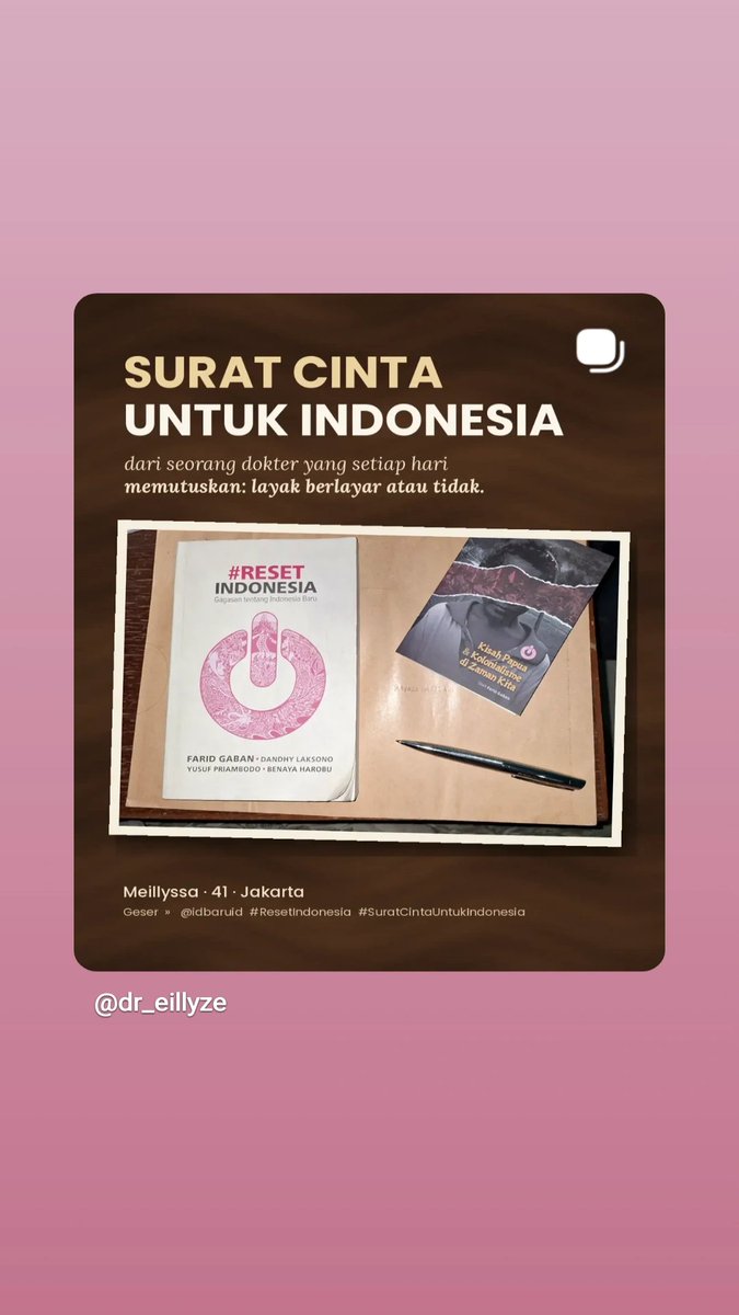 MrsMarwin's tweet photo. Dari Jakarta yang panas, banjir, dan sesak. 

Sebelas tahun aku memutuskan siapa yang layak berlayar. Setelah menamatkan #ResetIndonesia dan zine Kisah Papua, hari ini giliran Indonesia yang kuperiksa. #suratcintauntukindonesia
               https://t.co/3SL2Mwaz0F https://t.co/iMeUkRaN2N