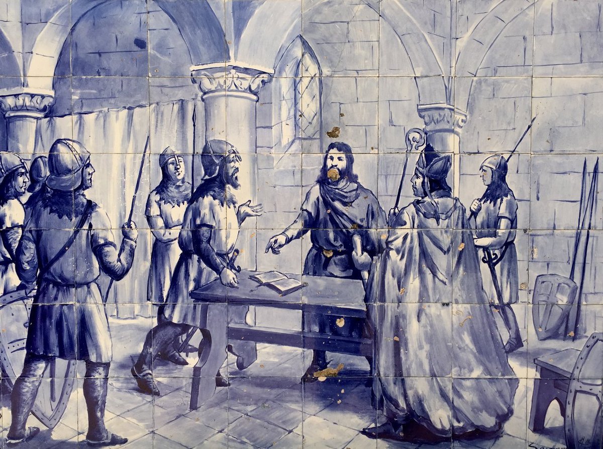RMedievo's tweet photo. #TalDiaComoHoy de 1143: se firma el Tratado de Zamora entre Alfonso I de Portugal y Alfonso VII de León. Este acuerdo es tomado como el nacimiento del Reino de Portugal. https://t.co/huas3kfYAa