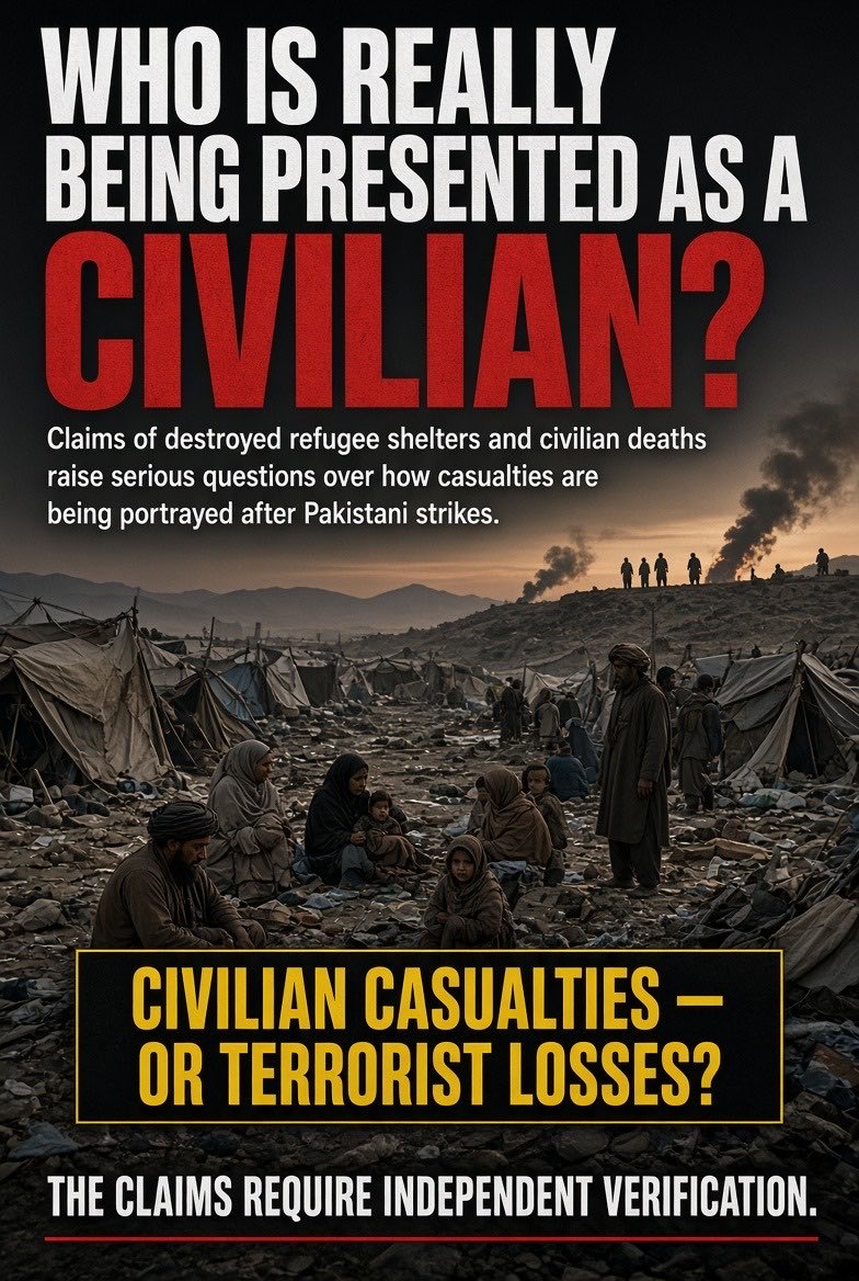 SyedAliKazim15's tweet photo. Afghan Taliban forces are destroying refugee shelters and killing returnees from Pakistan to fabricate civilian deaths. The aim appears to be portraying terrorists eliminated in Pakistani strikes as innocent civilians. https://t.co/vwpzzB8y9f