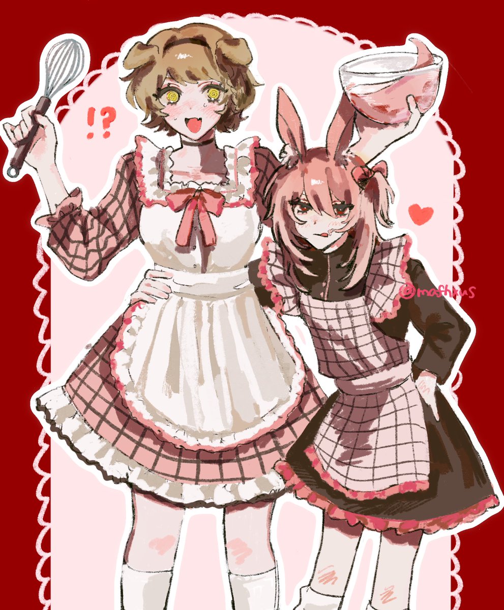 mafhxus's tweet photo. プリティー自創作カップル🤍を再掲します
🐶と🐰の百合です https://t.co/T6OQ9ibVHT