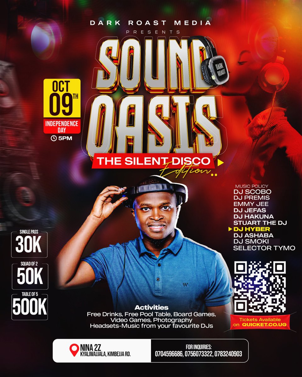 DjHyber's tweet photo. Happy new week fam!

This independence holiday is different. @Darkroastug is hosting #SoundOasis @Nina2zug and I'm among the sound men. 

Tickets can be purchased via https://t.co/tp0z3kEnDP

Fall in for a good time! https://t.co/MA2WWOG5Iz