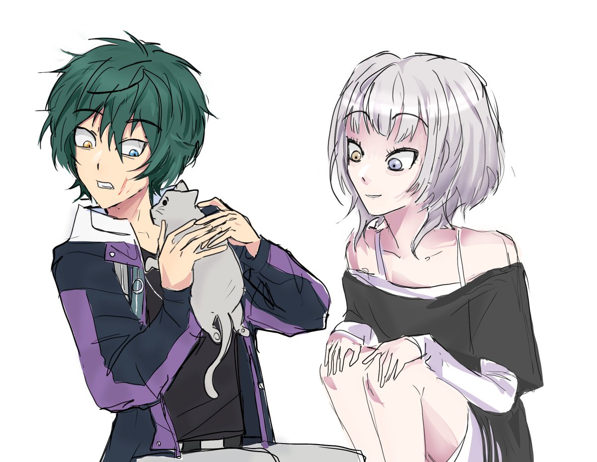 Nyansous's tweet photo. "can u draw mika w raana kaname from bandori" -> kitty https://t.co/GUMQD8OteE https://t.co/0xcQS2xf1Q