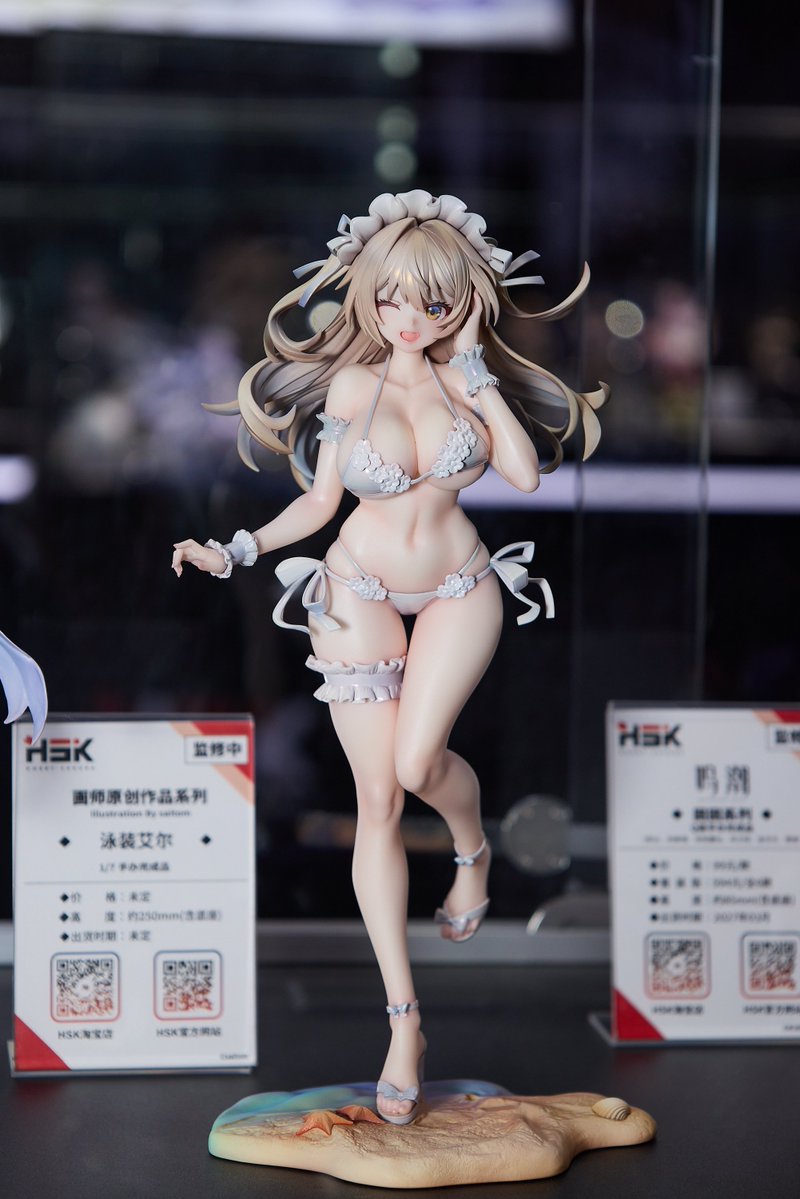 Hobbysakura's tweet photo. ✨HSK出展情報✨
Wonder Festival 2026 上海にて、
saitom先生（@_saitom_）のオリジナル作品より

◤水着エル◢
1/7スケールフィギュアの彩色見本を展示いたします！

▼会場情報▼
📍上海新国際博覧センター
 Hobby Sakuraブース【W5-A18】
📅2026年10月3日（土）〜4日（日）

お越しの際は、ぜひお立ち寄りください✨

#WF2026上海 #HobbySakura