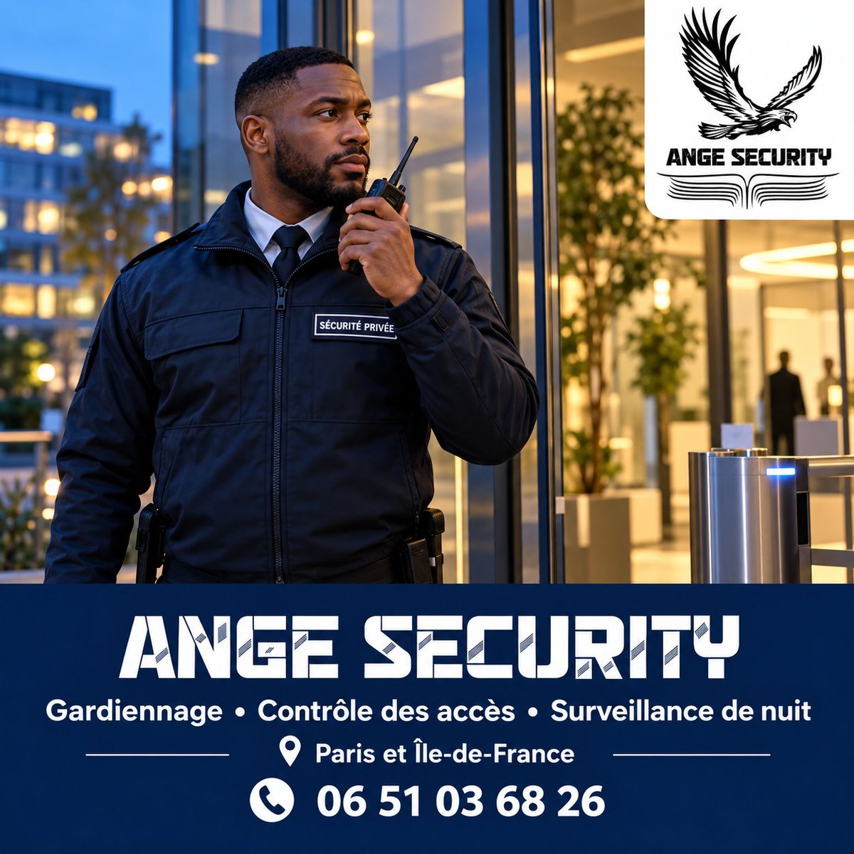 dianesecurity2's tweet photo. 🛡️ ANGE SECURITY : gardiennage, contrôle des accès et surveillance de nuit à Paris et en Île-de-France.

Un site ou un chantier à surveiller ? Contactez-nous pour un devis.

📞 06 51 03 68 26
✉️ m.d@ange-security.fr
#SécuritéPrivée #AngeSecurity https://t.co/fhWa82trID
