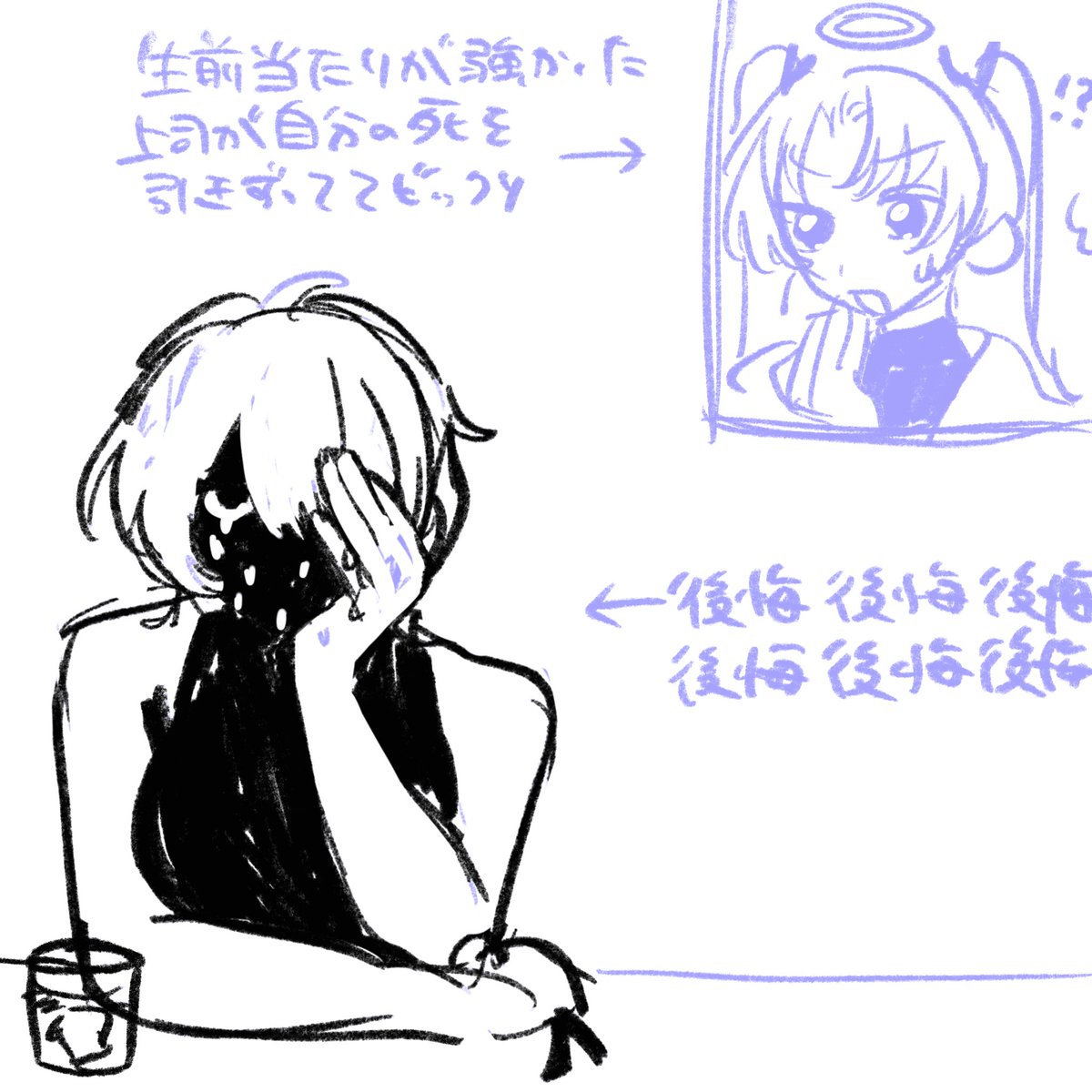 mafhxus's tweet photo. あとここも地獄のSF自創作の百合カップルです🤍死んだ後輩を無理矢理兵器化した(された)化け物と後輩を守りきれなかったことを悔やんでおかしくなってしまった女の地獄の百合です https://t.co/EltLu2HNIC