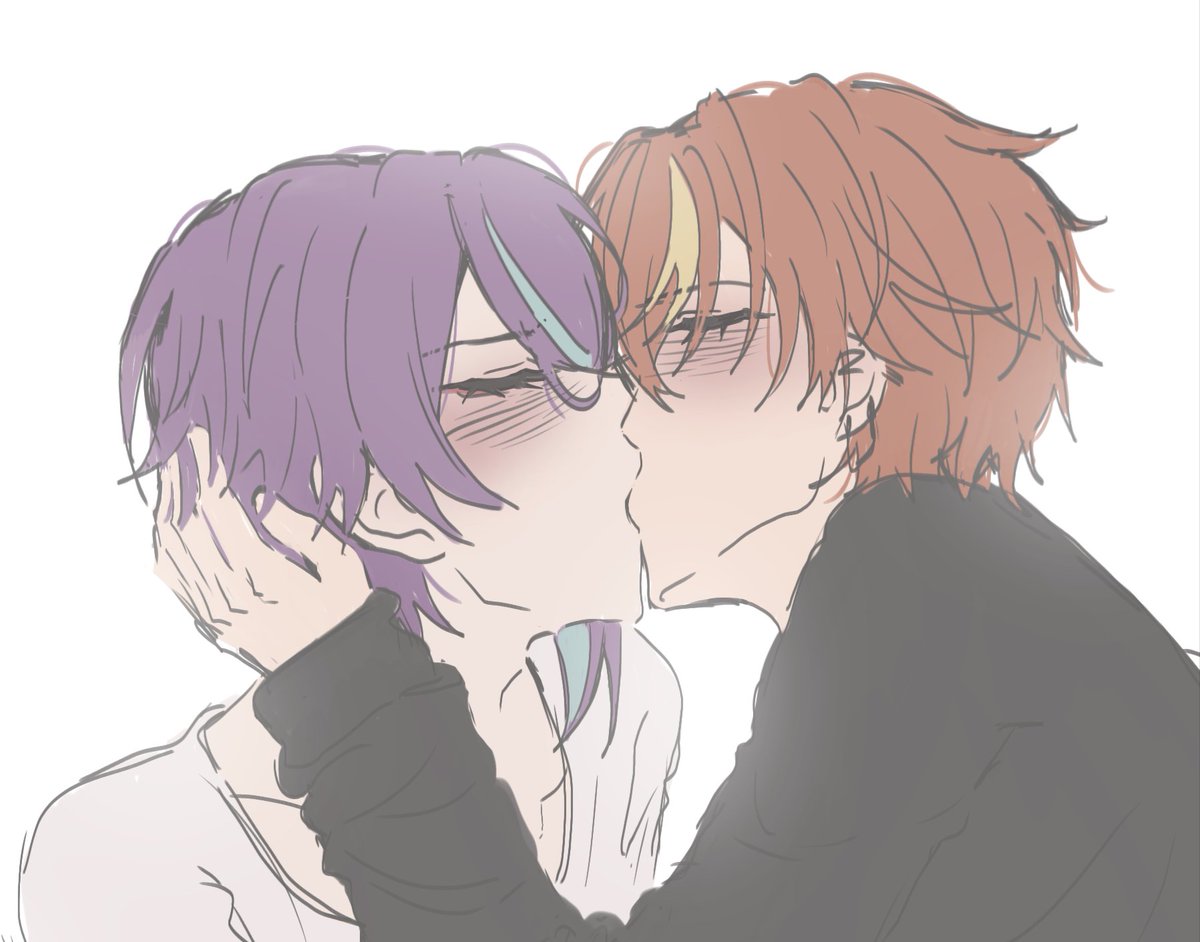 hokichhsjt55394's tweet photo. I realized I haven't drawn kisses for a long time because it makes me feel awkward... 😭
( even now, I felt a bit embarrassed posting this) #akirui https://t.co/WMayrIhbPb