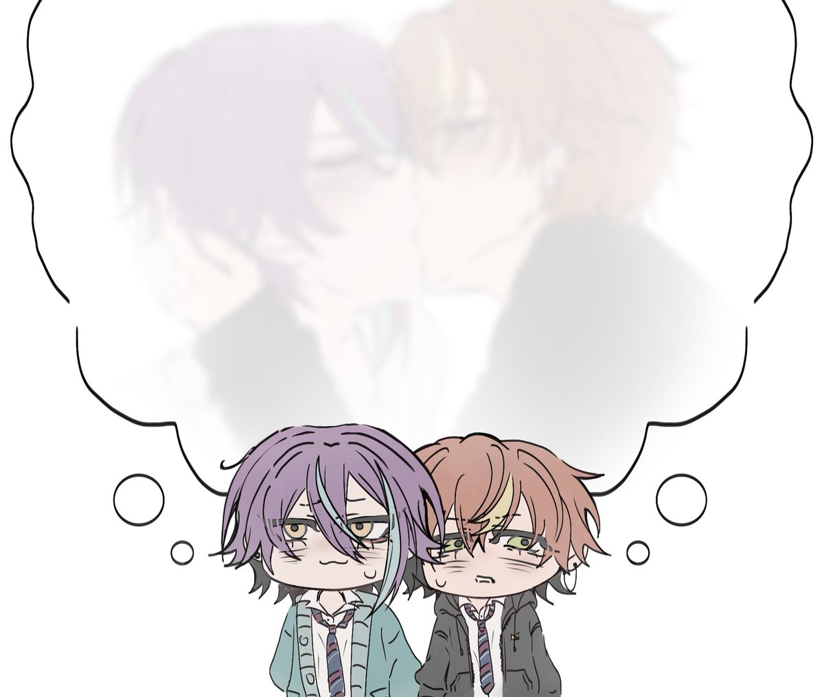 hokichhsjt55394's tweet photo. I realized I haven't drawn kisses for a long time because it makes me feel awkward... 😭
( even now, I felt a bit embarrassed posting this) #akirui https://t.co/WMayrIhbPb