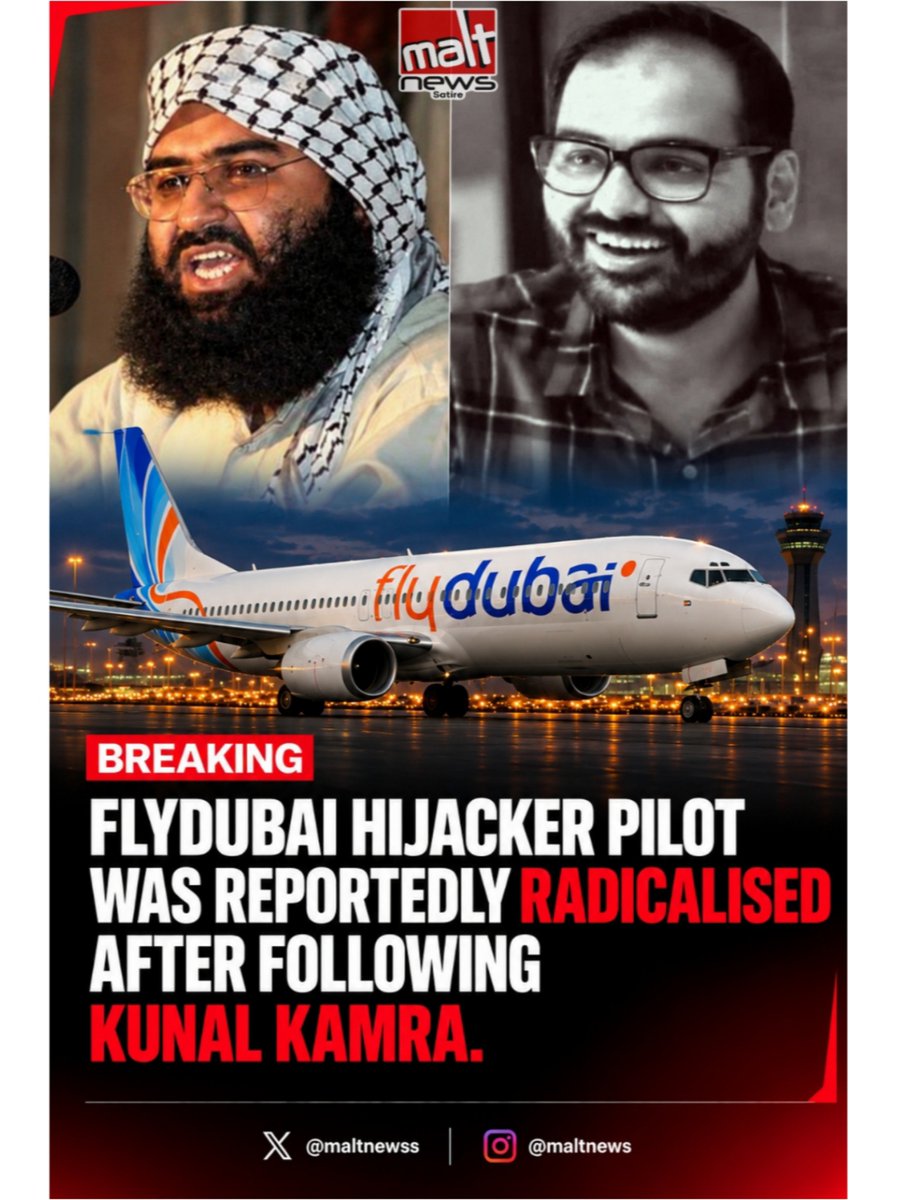 maltnewss's tweet photo. UAE Officials reportedly discovered that the Omani pilot had been following Kunal Kamra. https://t.co/qYEBl8teBD