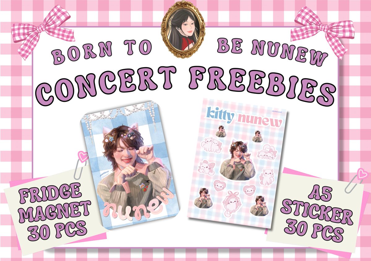 okidokiyeol's tweet photo. giveaway for  ꒰ྀི১ #NuNew2ndConcert ໒꒱ིྀ by toki 𑄝੭

♡ nunu fridge magnet - 30 pcs

♡ kitty #NuNew a5 sticker sheet - 30 pcs

📍 (๑˃̵ᴗ˂̵) moots if you wanna exchange freebies just dm me okiii 

🍭 just say hi to me and show your rt to claim either one 💘

#BornToBeNuNew https://t.co/KJUS2reY3R