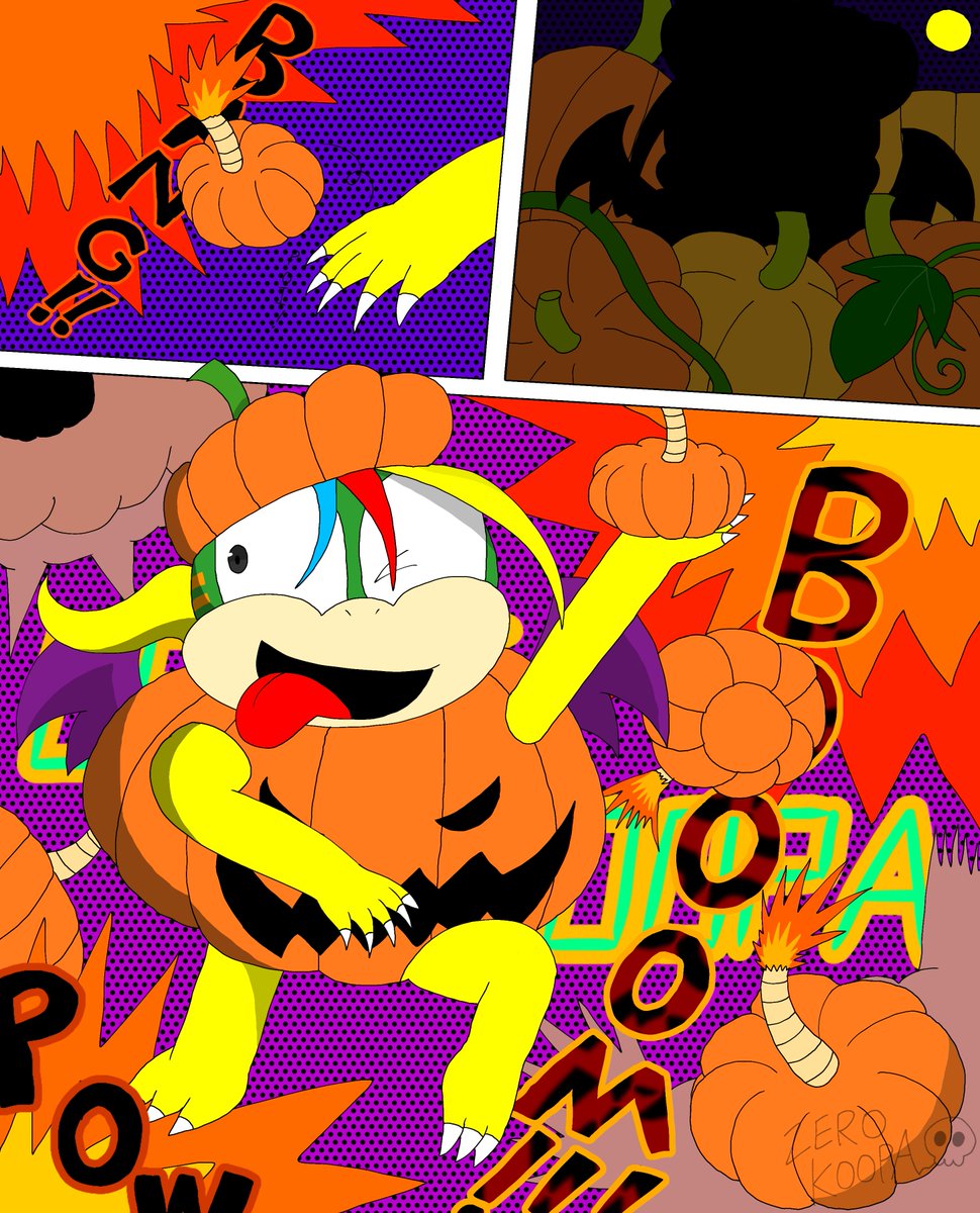 zerokoopa's tweet photo. #コクッパ  #ハロウィンイラスト  #レミー #コクッパのハロウィン2026
アメコミ風かぼちゃモンスターレミー🎃 https://t.co/72R1C7mzUI