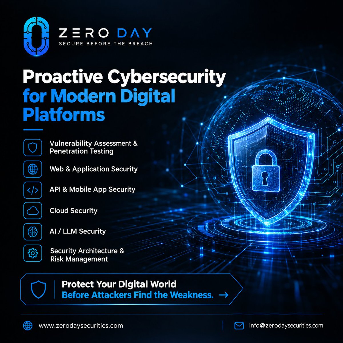 zeroday0026's tweet photo. 🔐 Secure Before the Breach.

Cyber threats evolve fast. Find vulnerabilities before attackers do. 🛡️

🌐 https://t.co/mXDEoJJbED
📧 info@zerodaysecurities.com
#Cybersecurity #VAPT #AISecurity #CloudSecurity #AppSecurity https://t.co/R40xTz66qb