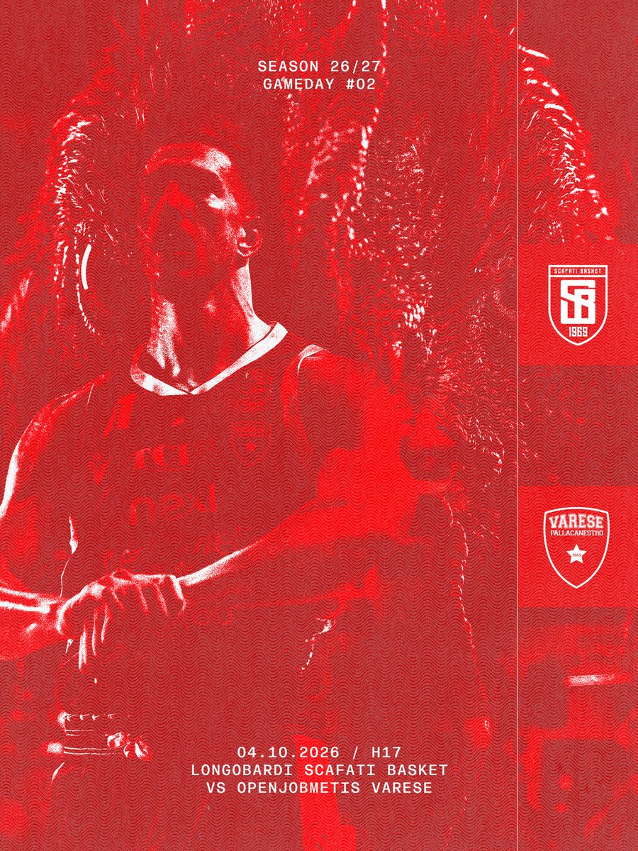 PallVarese's tweet photo. 𝗚𝗔𝗠𝗘 𝗗𝗔𝗬 - 𝗟𝗕𝗔 𝟮^𝗚𝗜𝗢𝗥𝗡𝗔𝗧𝗔

🆚 Longobardi Scafati Basket 
📍 PalaMangano
⏰ 17:00
📺 Streaming su LBATV e diretta radio sul sito web di Radio Village Network 

Forza Varese ⬜️🟥

#NoiSiamoVarese https://t.co/HxkLleUYOR