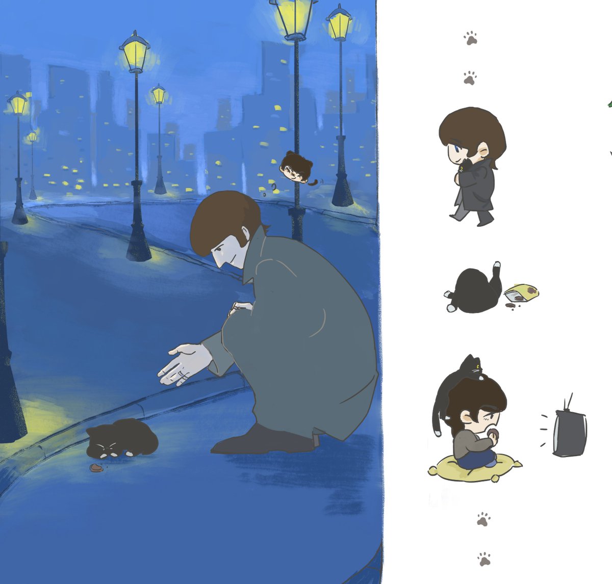 earstone1234's tweet photo. #starrison 
某天捡到猫。 https://t.co/77HSqTep5Z