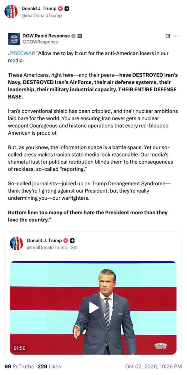 AFistfulOfTruth's tweet photo. #TrumpTruthHighlights
BATTLE SPACE! Listen to POTUS' words!
And make sure you watch this episode of #FutureProvesPast on #AFistfulOfTruth called: #StarWarsEpisodeOneHOWTHERESTWASWON
https://t.co/Ze5awuNCMt https://t.co/nOOpzNJelT