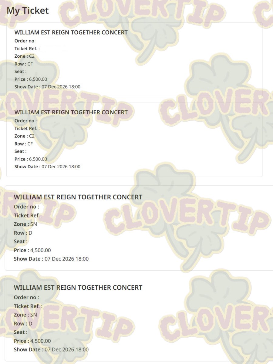 bakeikook's tweet photo. secured #WilliamEstConcert ADD SHOW

❌ NOT FOR SALE  ❌

#clovertip_proofs 🍀 https://t.co/imkPesBo1C