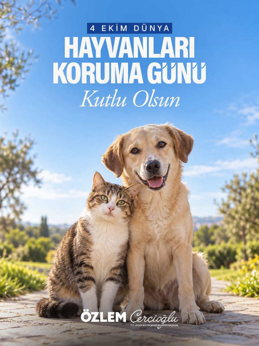 OZLEM_CERCIOGLU's tweet photo. Karşılıksız sevgileriyle hayatımıza anlam katan can dostlarımızı çok seviyoruz. 🐾

#4EkimHayvanlarıKorumaGünü kutlu olsun. https://t.co/qEjp6DO3NB