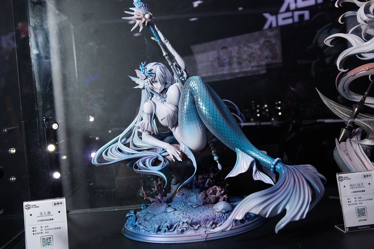 Skin_Studio77's tweet photo. ✨Skin Studio出展情報✨
Wonder Festival 2026 上海にて、
Amo Seo先生のオリジナル作品より

◤Mermaid◢
1/4スケールスタチューの原型を展示いたします！

▼会場情報▼
📍上海新国際博覧センター
 Hobby Sakuraブース【W5-A18】
📅2026年10月3日（土）〜4日（日）

お越しの際は、ぜひお立ち寄りください✨

#WF2026上海 #SkinStudio