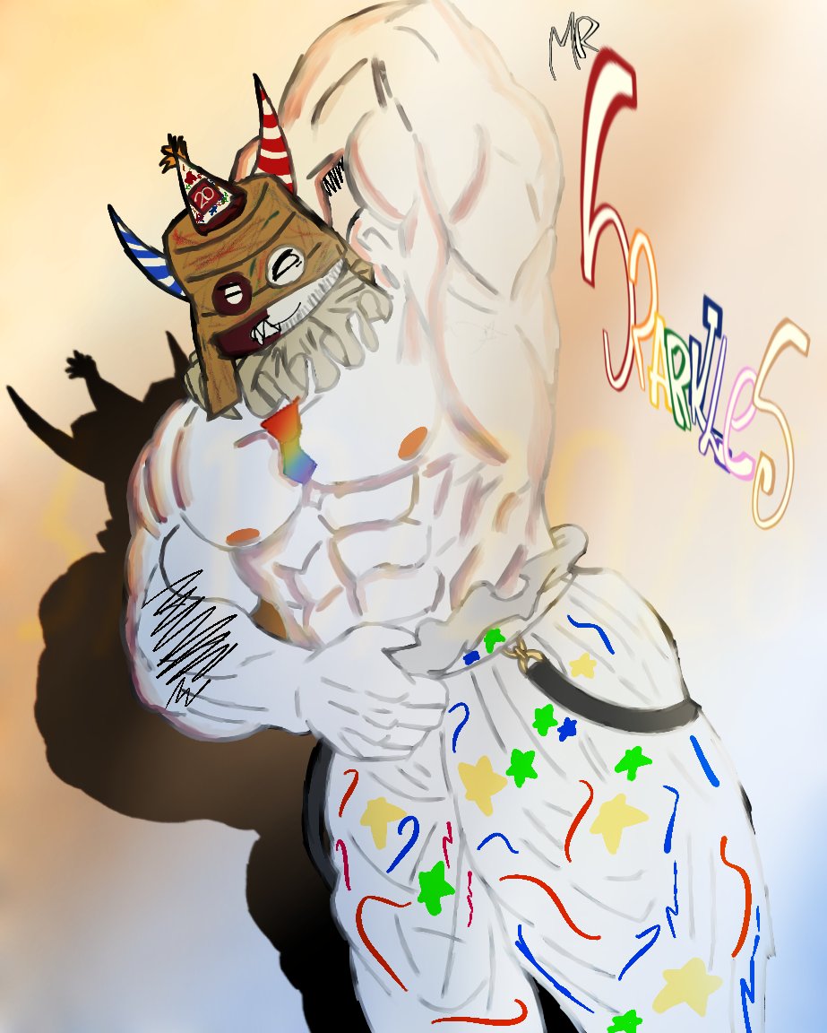 DamiStarzing's tweet photo. A work of art for a friend! #bara #art #draw #ibispaint #man https://t.co/q3LTaFiWGs