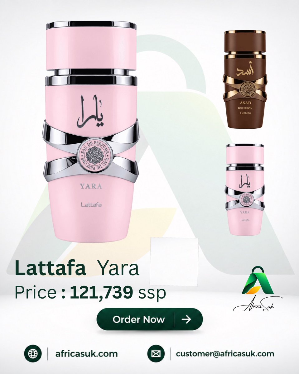 africasuk's tweet photo. Click to Order ⬇️⬇️

https://t.co/F6TQE5jcKx

Lattafa YARA SADA 
Price: 121,739

Juba , South Sudan 🇸🇸 https://t.co/W7KvMpPIvr