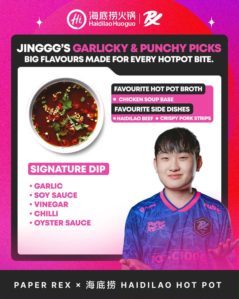 pprxteam's tweet photo. PRX's favourite sauces at Haidilao 🍜  Which sauce are you trying first?

PRX x Haidilao Set available at every outlet in Singapore from now until October 18! https://t.co/NVrLzeNjqP