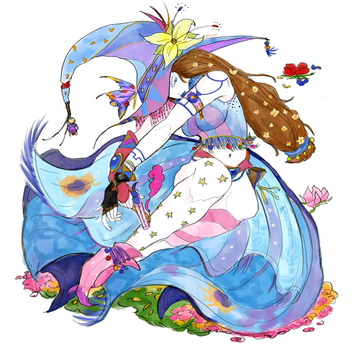 HijoArt's tweet photo. Classic Final Fantasy-style commission for RS https://t.co/vYJgbxAfMx