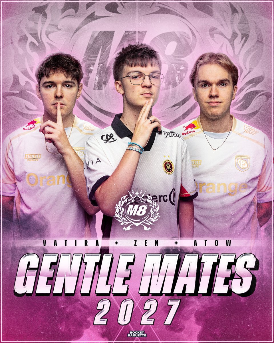 RocketBaguette's tweet photo. 🚨✍️ LA SUPERTEAM FRANCOPHONE DEVRAIT BIEN AVOIR LIEU !

Selon les sources, ZEN 🇫🇷, VATIRA 🇫🇷 &amp; ATOW 🇧🇪 semblent avoir trouvé un accord pour la prochaine saison #RLCS avec GENTLE MATES 🇫🇷. #M8WIN

Les négociations avec VITALITY et KCORP restent encore en cours. https://t.co/R25CN56fMO