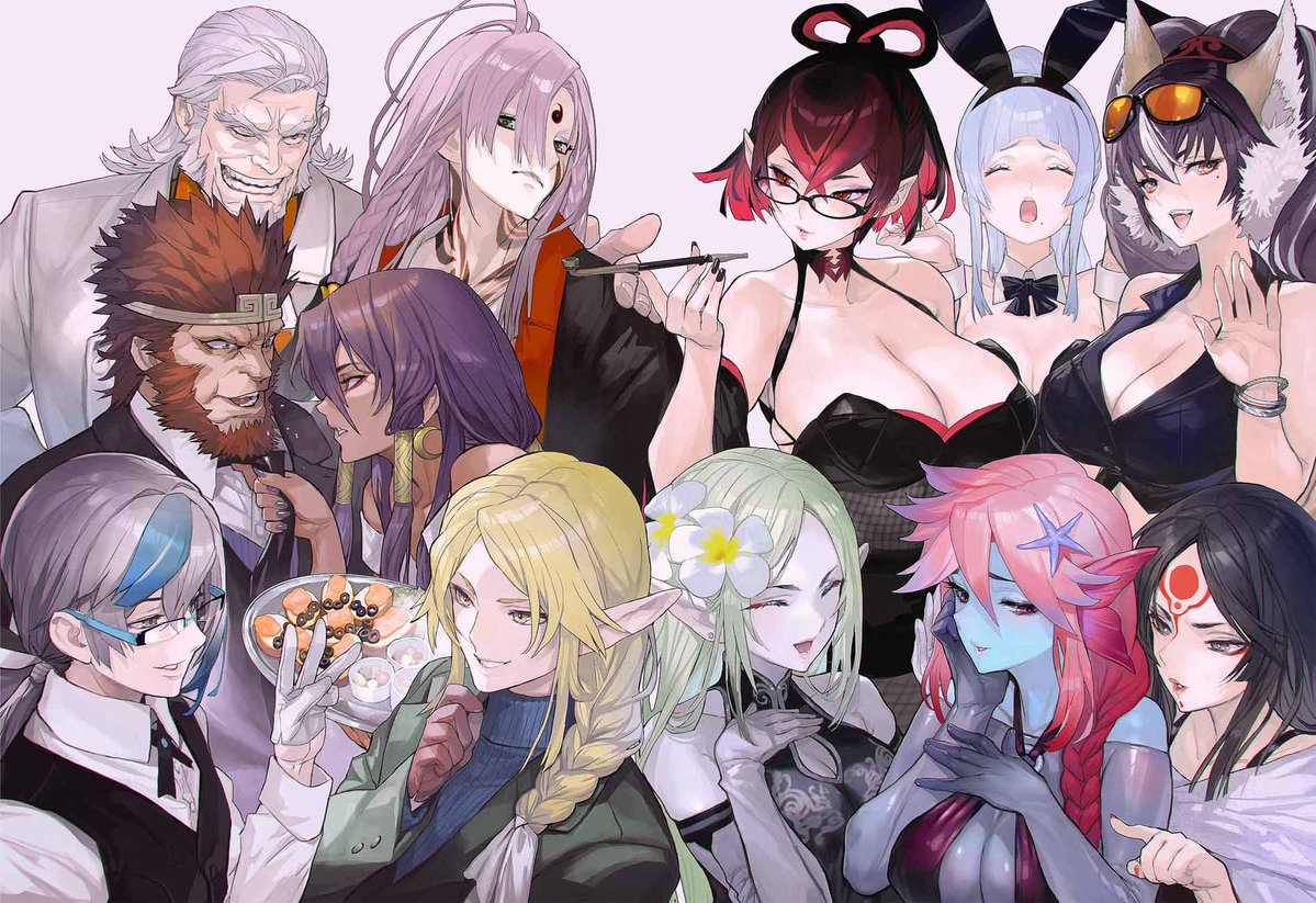 vostok01_ms's tweet photo. SEGA様のアーケードゲーム「ワンダーランドウォーズ」の周年記念第二弾ポスター　大人組です https://t.co/AnYGKjlEKf