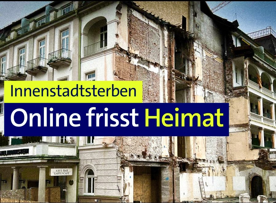 RuegerTill's tweet photo. Die KONTROVERS-Story: Tote Innenstädte, leere Läden - Wie der Onlinehandel unsere Heimat verändert.
https://t.co/eGEX9xE3Y5
Auf der Suche nach #Leerstand und Innenstadtsterben in Bayern: Wir waren in Bad Reichenhall, Herrieden, München und in Burglengenfeld.
#ladensterben @br24 https://t.co/53eapxnIyL