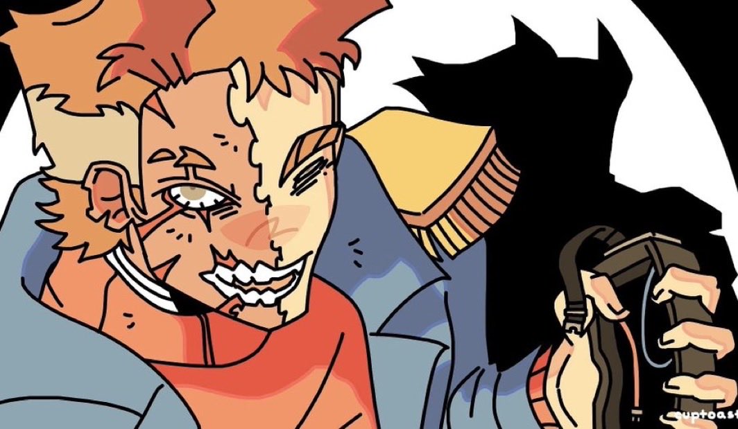 Akinari_09's tweet photo. I know this isn’t an unpopular opinion but I adore cuptoasts red leader so much. He’s so oddly beautiful to me. I really really love his scars so much and the way his exposed eye contrasts his smug, squinted one. Just beautiful ❤️#eddsworld https://t.co/b6MXK2mLdP
