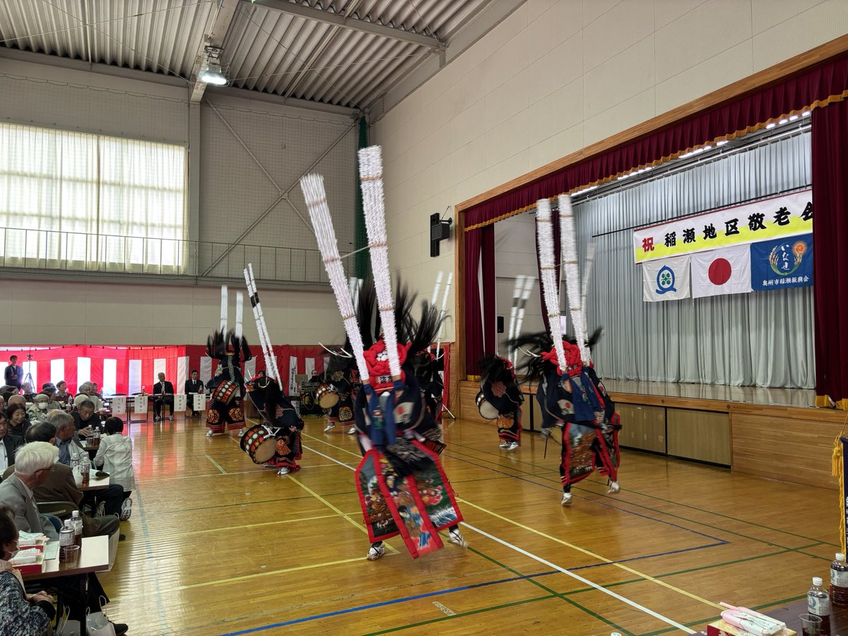 kanatu_ishizeki's tweet photo. 今日は地元稲瀬の敬老会…盛大な拍手をいただきました！ https://t.co/unEXNteEHy