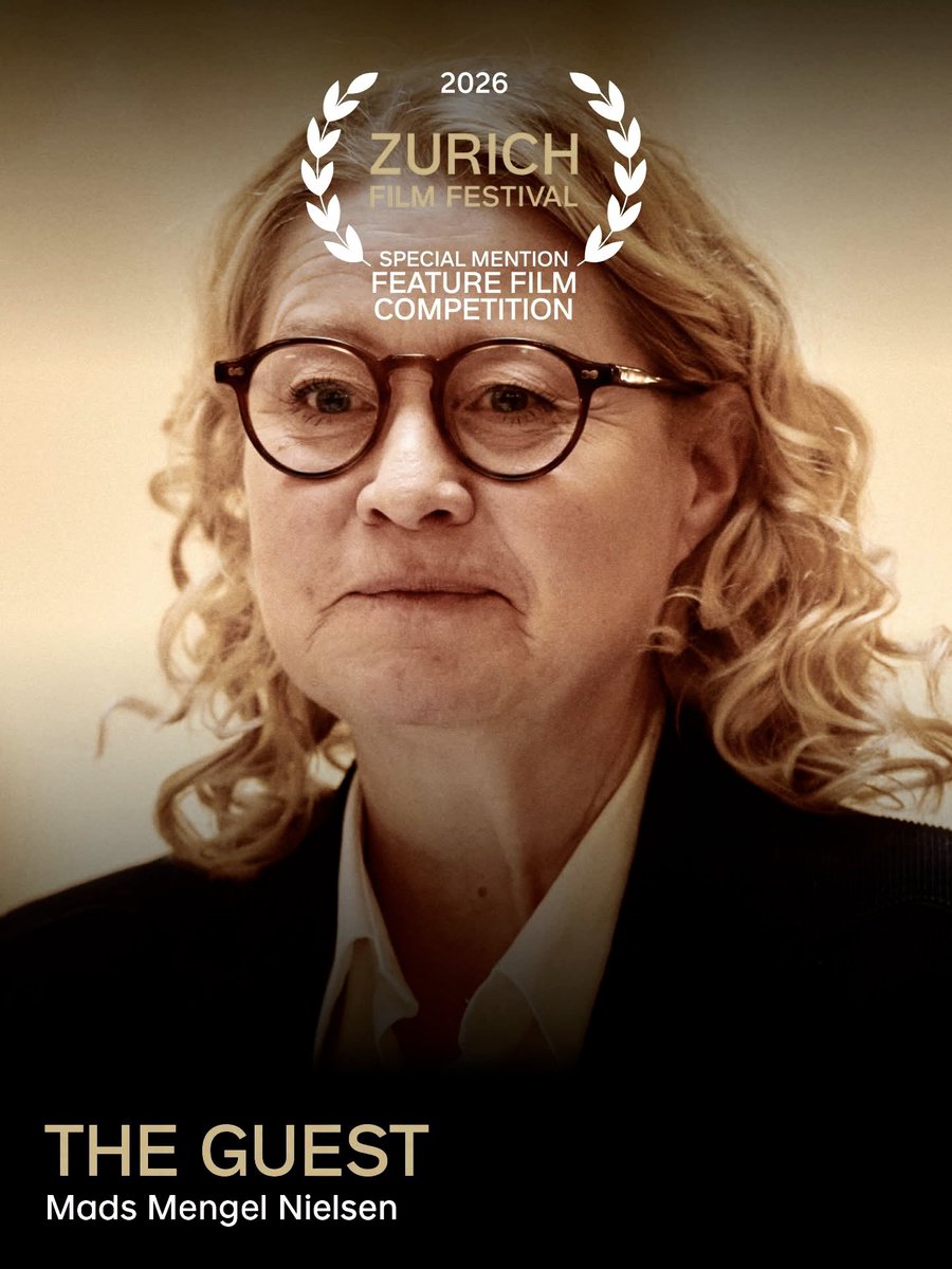 Rcoolmovies's tweet photo. Winning the Zurich Film Festival’s
Special Mention in the Feature Film Competition
Gæsten (The Guest) film directed by Mads Mengel
@zurichfilmfest #ZFF2026
#ZurichFilms #ZurichFilmFestival
#Gæsten #MadsMengel #TrineDyrholm https://t.co/dPmAOkQc5B